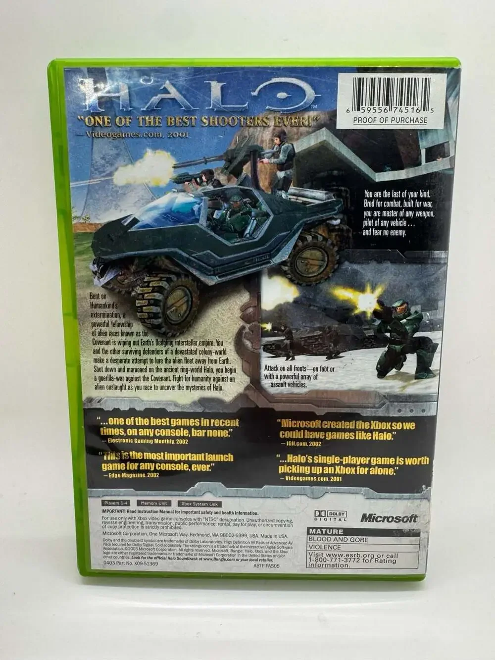 Halo: Combat Evolved Game of the Year Edition (Microsoft Xbox, 2002)